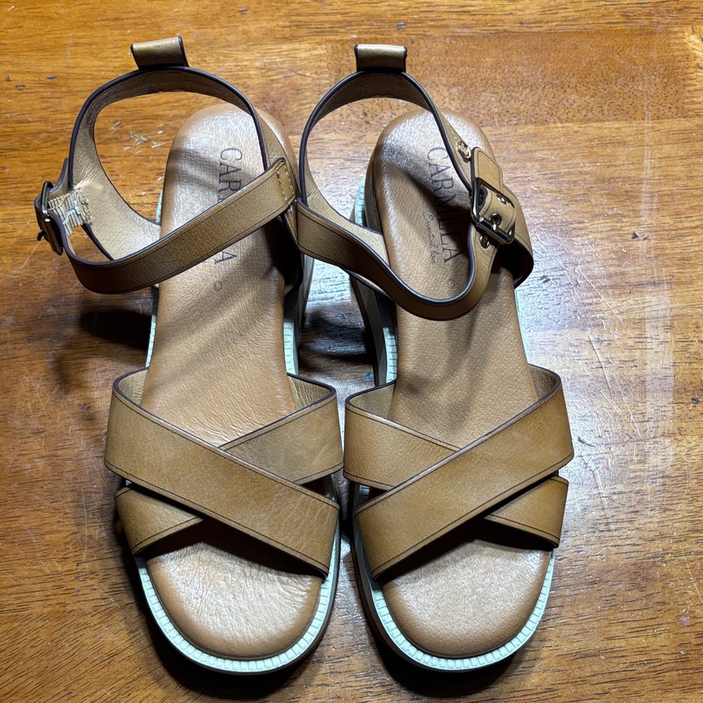 Carvela Tan Leather Women's Sandals